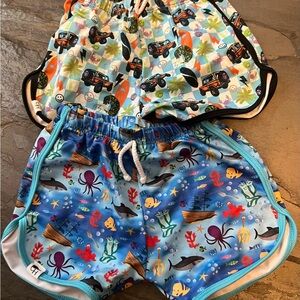 Colorful Kids' Swim Shorts Set